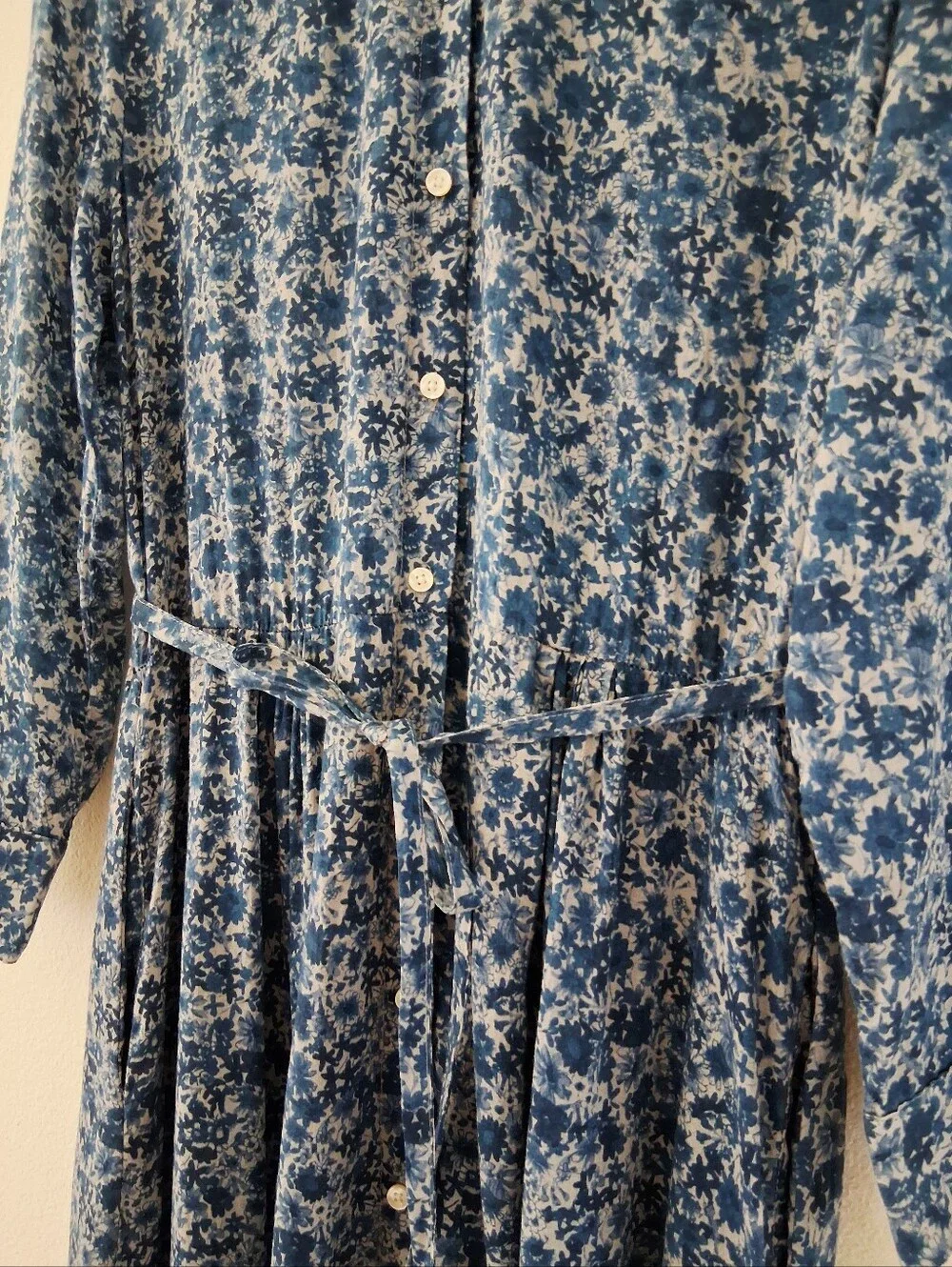 Trovata Birds Of Paradis Mamie Long Maxi Dress Indigo Floral - Picture 5 of 15